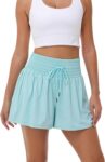 Flowy Athletic Shorts for Women Gym Workout Running Lounge Pants High Waist with Pocket Cute Clothes Summer Outfits