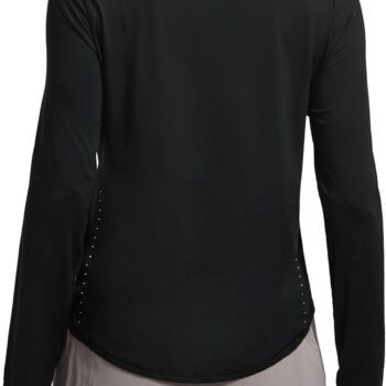 Lightweight Long Sleeve Workout Shirts for Women Gym Running Fall Tshirts High Neck Athletic Training Tops