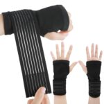 Wrist Brace, 2 Pack Elastic Wrist Support with Strap, Comfortable Hand Brace Support for Arthritis Tendonitis Sprains Workout Carpal Tunnel, Use for Men and Women